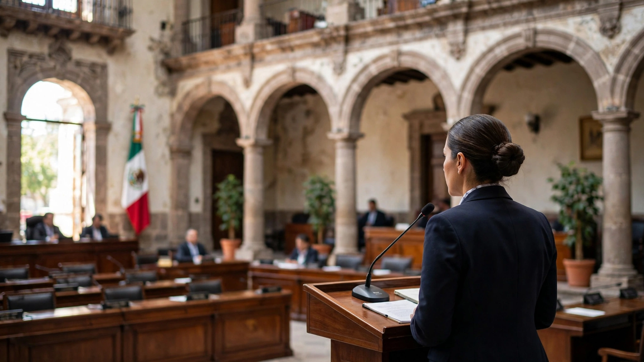 Diputada Gabriela Cárdenas Rodríguez durante una sesión del Congreso del Estado de Jalisco