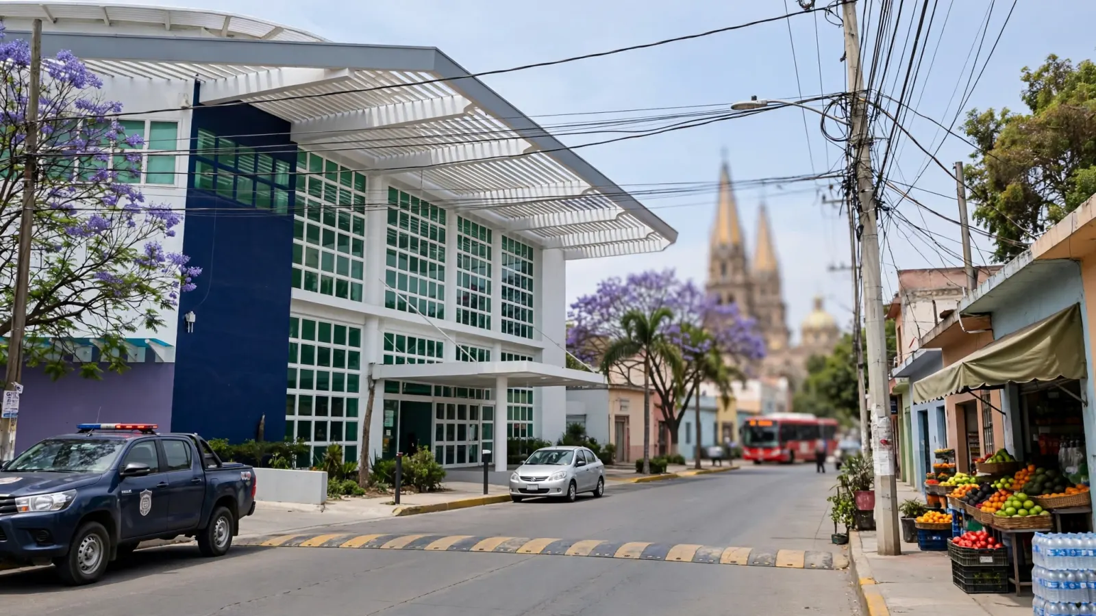 Fachada de las instalaciones de la Fiscalía del Estado de Jalisco en Guadalajara