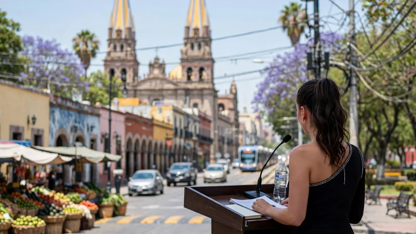 Claudia Salas durante la presentación de su segundo informe legislativo