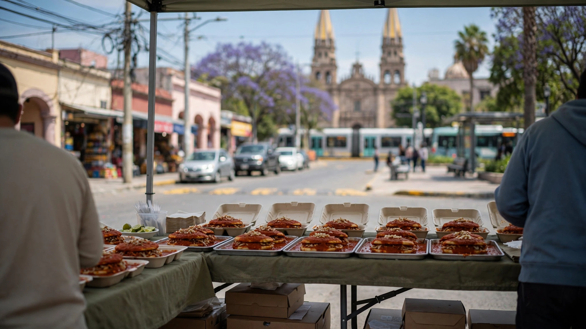 Tortas ahogadas repartidas gratuitamente durante el Día Municipal de la Torta Ahogada en Guadalajara