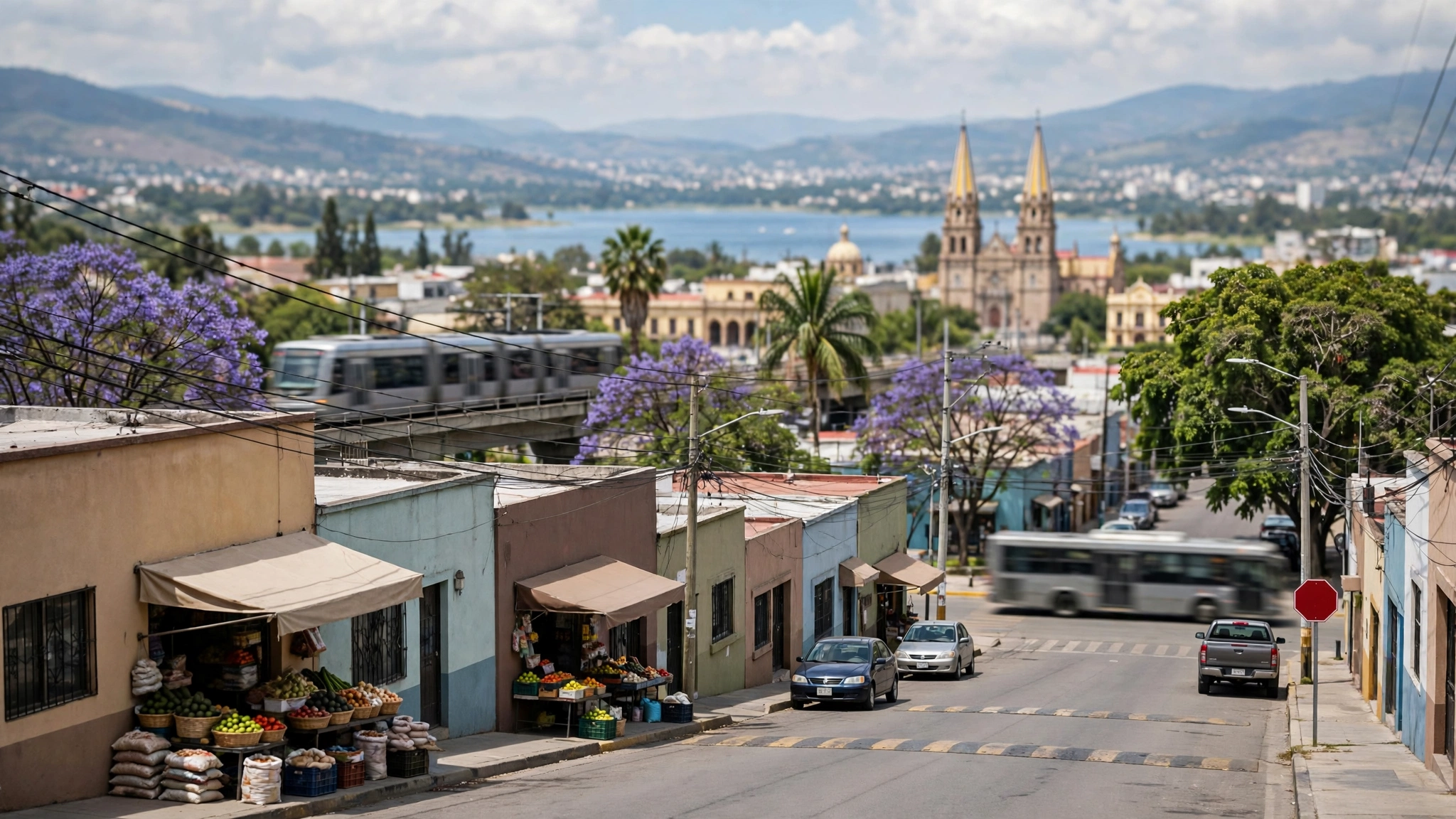 Vista del lago de Chapala, origen del agua que abastece a Guadalajara
