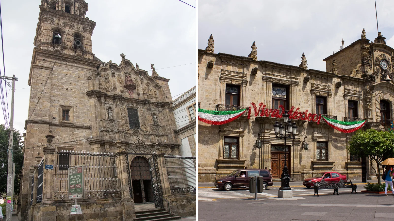 Basílica de San Felipe Neri, Palacio de Gobierno de Jalisco — fotos ilustrativas